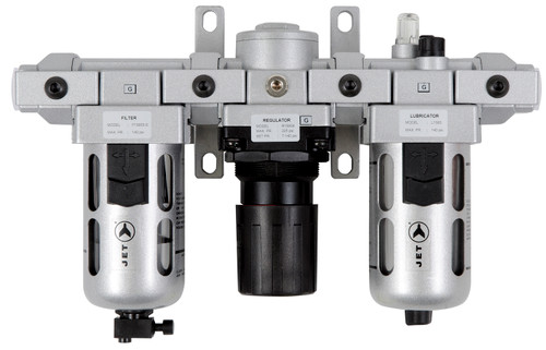 3 Pc. 1/2"-14 NPT Air Filter - Regulator - Lubricator Combo 408856 3 Pc. 1/2"-14 NPT Air Filter - Regulator - Lubricator Combo 408856