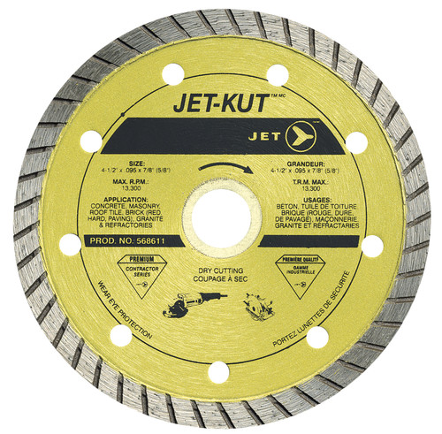 7 x .095" x Dia. (7/8 ~ 5/8") JET-KUT® Premium Turbo Diamond Circular Saw Blade 568633