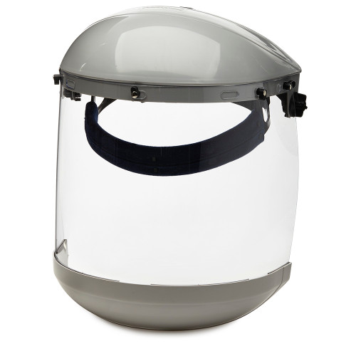 Sellstrom® 303 Series Grey Crown & Chin Guard - Polycarbonate Face Shield & Ratcheting Headgear  S30310