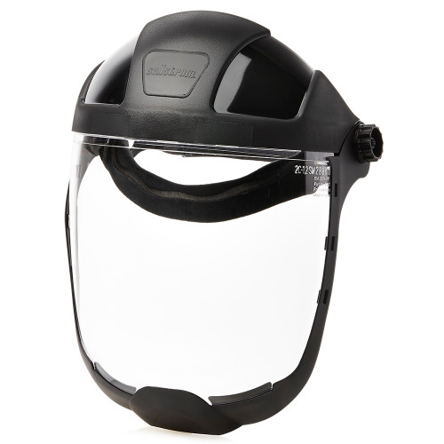 Sellstrom® DP4 Series Black Crown & Chin Guard - Sta-Clear® AF/AS Face Shield & Ratcheting Headgear  S32210 Sellstrom® DP4 Series Black Crown & Chin Guard - Sta-Clear® AF/AS Face Shield & Ratcheting Headgear  S32210