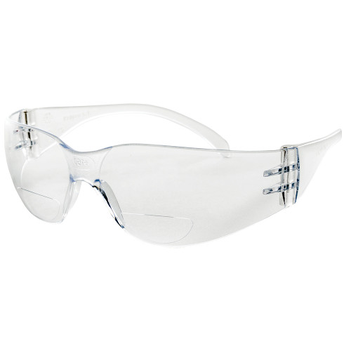 Sellstrom® X300RX Series Hard Coated Bi-Focal Wrap Around Safety Glasses - Clear - 2.5x Magnification  S70705