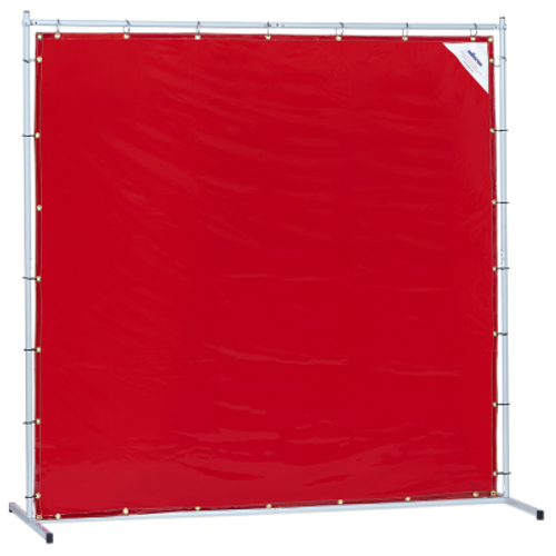 Sellstrom® Transparent Vinyl Welding Curtain & Metal Frame - Orange - 6 x 6'  S97330