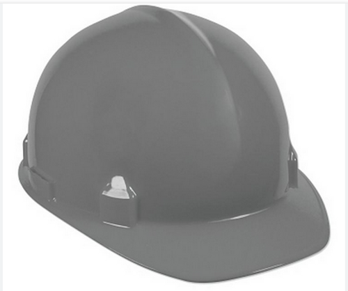 Jackson® SC-6 Series Premium Front Brim Slotted Hard Hat - 370 Speed Dial® Headgear - Non-Vented - Grey  14842
