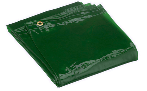Wilson® Transparent Vinyl Welding Curtain - Green - 5' x 8'  36269