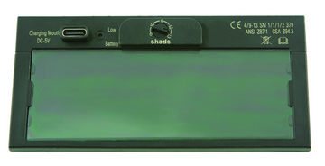 Smartweld® 2 x 4¼" USB-C Rechargeable Variable Shade 4/9 ~ 13 Auto Darkening Filter  46411