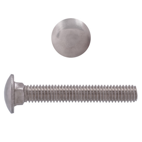 1/4"-20 x 2" UNC 18.8 Stainless Steel Carriage Bolt 100 Pc.   5002-316