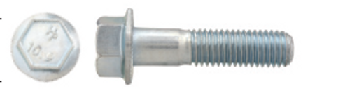 M10-1.25 x 45mm Grade 10.9 Zinc Plated Flange Bolt 15 Pc.   611-373