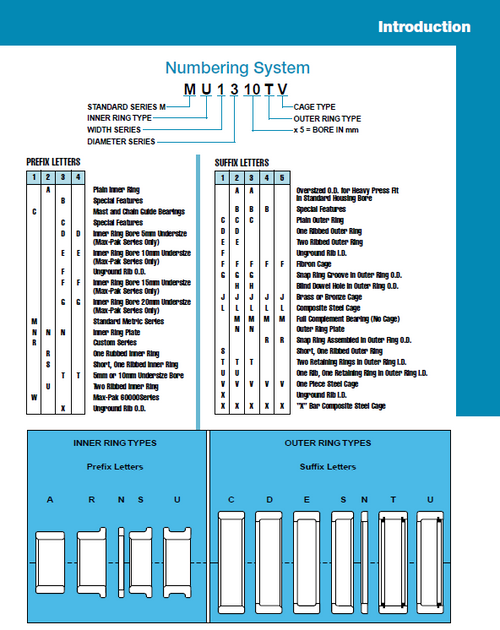 ABMA Cylindrical Roller Bearing Assembly  MU1208DAL