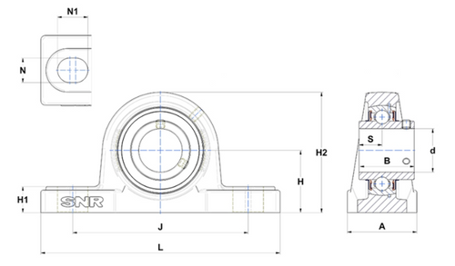 1-3/4"   SUCP209-28FG1