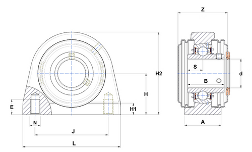 1-1/2"   SUCPA208-24CCFG1