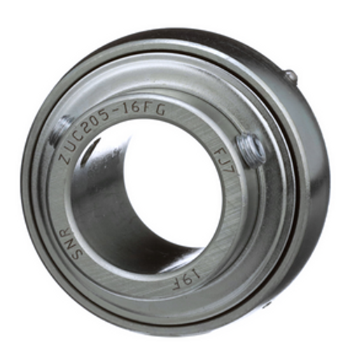 1-7/16" Zinc Plated Spherical Insert Wide Set Screw Ball Bearing - Standard Duty  ZUC207-23