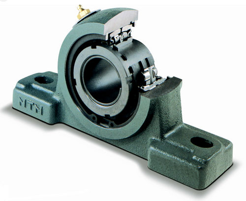 3-7/16" SPAW (FSAF) Sealed Spherical Roller Bearing Four Bolt Pillow Block Assembly - Two Open End Covers  C-FSPAW2220-307N1