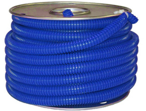 .250" x 50' Blue Polyethylene Convoluted Split Loom  5140-1-B