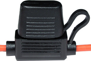 12 AWG @ 30A Standard Blade In-Line Fuse Holder w/Cap  988-BP