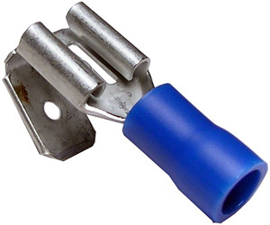 50 Pc. 16-14 AWG .250" Vinyl Insulated Piggyback Spade Connector  1860-15