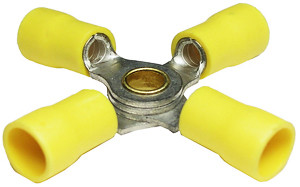 10 Pc. 12-10 AWG Vinyl Insulated 4-Way Connector  1921-14