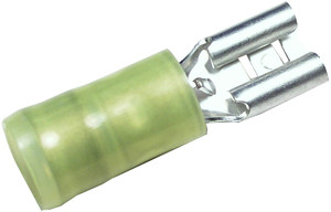 100 Pc. 12-10 AWG .250" Nylon Insulated Female Spade Connector  3155-16