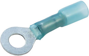 5 Pc. 16-14 AWG 3/8" Polyolefin Insulated "Crimp-Solder-Seal" Ring Connector  3609-BP