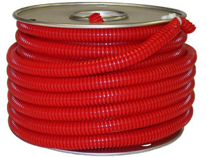 1/2" x 100' Red Polyethylene Convoluted Split Loom  5142-5-C