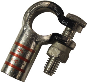 2/0 AWG Copper Negative Right Elbow Battery Terminal  5241-11