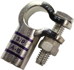 3/0 AWG Copper Negative Right Elbow Battery Terminal  5243-11