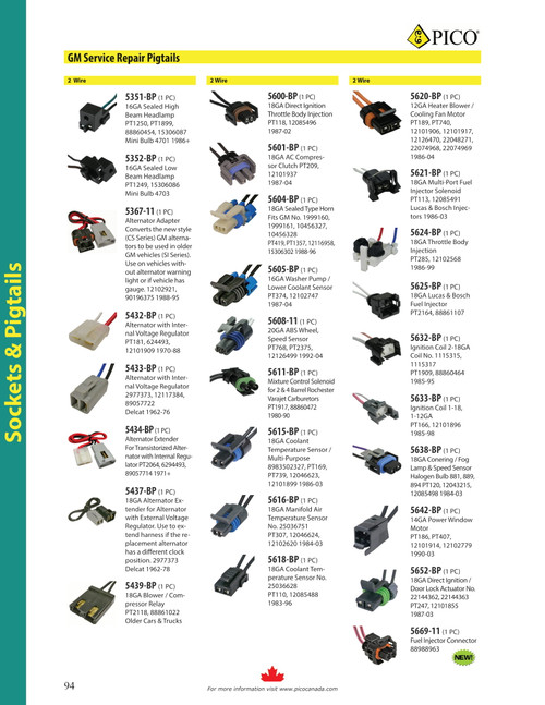 GM Mixture Control Solenoid Pigtail  5611-BP
