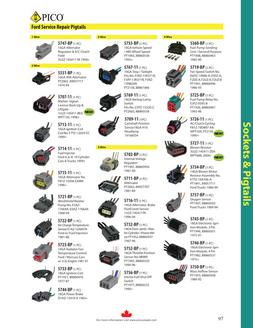 Ford Internal Voltage Regulator Pigtail  5702-BP