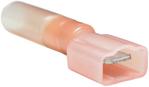 100 Pc. 22-18 AWG .250" Polyolefin Insulated Heat Shrink Male Spade Connector  5864-36