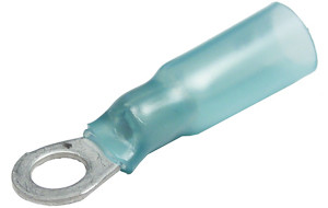 100 Pc. 16-14 AWG .250" Polyolefin Insulated Heat Shrink Ring Connector  5906-36