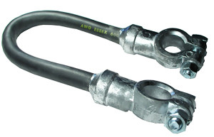 2/0 AWG @ 10" Black Battery ~ Battery Harness  6247-11