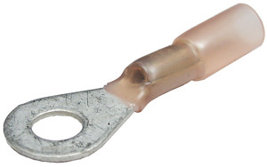 25 Pc. 20-18 AWG #8 Polyolefin Insulated "Solder-Shrink" Ring Connector  6704-15