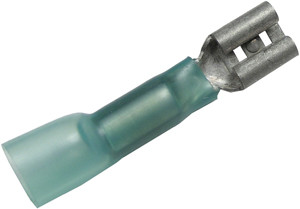 100 Pc. 16-14 AWG .250" Polyolefin Insulated "Solder-Shrink" Female Spade Connector  6855-36