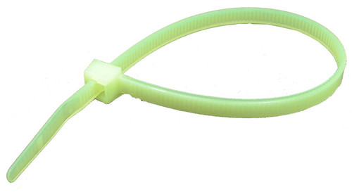 100 Pc. 7.5" 50 lb. Neon Yellow Standard  Cable Tie  7066N7-C