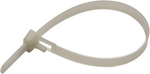 100 Pc. 7.6" 50 lb. Natural Releasable Cable Tie  7093-C