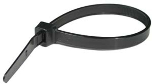 25 Pc. 37.2" 175 lb. Black Standard Cable Tie  7150HD0-PK