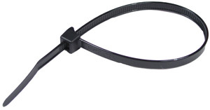 100 Pc. 4" 20 lb. Black Clamp Style Cable Tie  7164-0-C