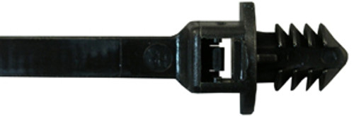 25 Pc. 8" 50 lb. Black Push Mount Cable Tie  7250-34
