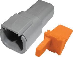 10 Pc. 24-16 AWG 4-Way Deutsch "DTM" Receptacle & Wedgelock  7934-34