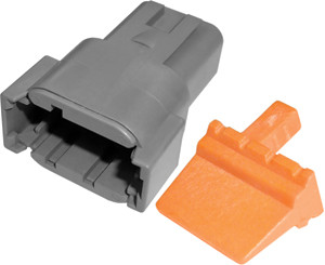 10 Pc. 24-16 AWG 8-Way Deutsch "DTM" Receptacle & Wedgelock  7938-34