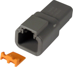 14-10 AWG 2-Way Deutsch "DTP" Receptacle & Wedgelock  7980-11