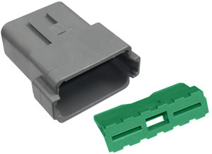 20-14 AWG 12-Way Deutsch "DT" Plug & Wedgelock  8000-11
