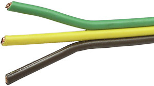 14/3 AWG @ 25' Brown/Yellow/Green PVC Insulated Bonded Parallel Wire  8140-PK
