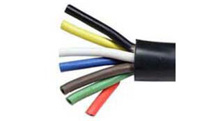 14/6 - 12/1 AWG @ 100' Black PVC Jacketed Multi-Conductor Trailer Cable  8153-26