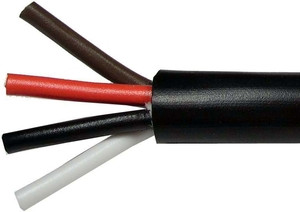 16/4 AWG @ 50' Black PVC Jacketed Multi-Conductor Trailer Cable  8159-25