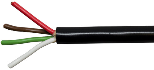 14/4 AWG @ 50' Black PVC Jacketed Multi-Conductor Trailer Cable  8170-25