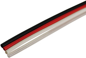 25 Pc. 3/64" x 4' Black Single Wall General Purpose 2:1 Shrink Tubes  8316-C