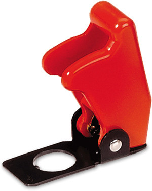 Red Flip-Up Toggle Switch Safety Cover  9425-5-11