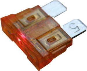 2 Pc. 5A Standard Blade Fuse w/LED  9962-12