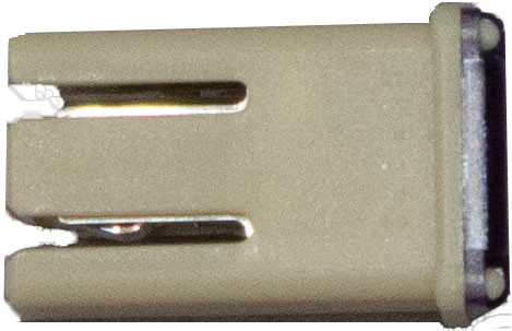 25A White Slotted Micro Female Fuse Link  10452-11