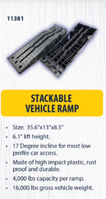 Stackable Vehicle Ramp  11381